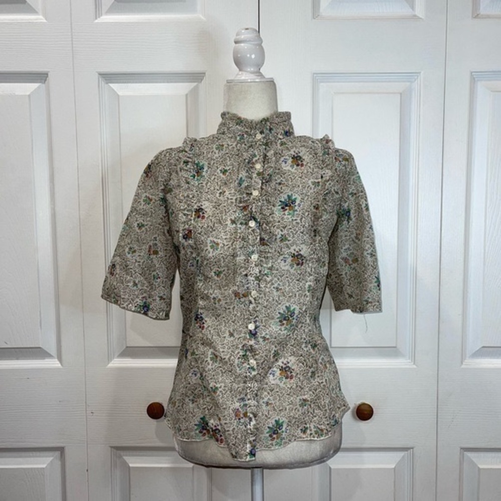 2/$25 Love Squared Floral Short Sleeve Blouse